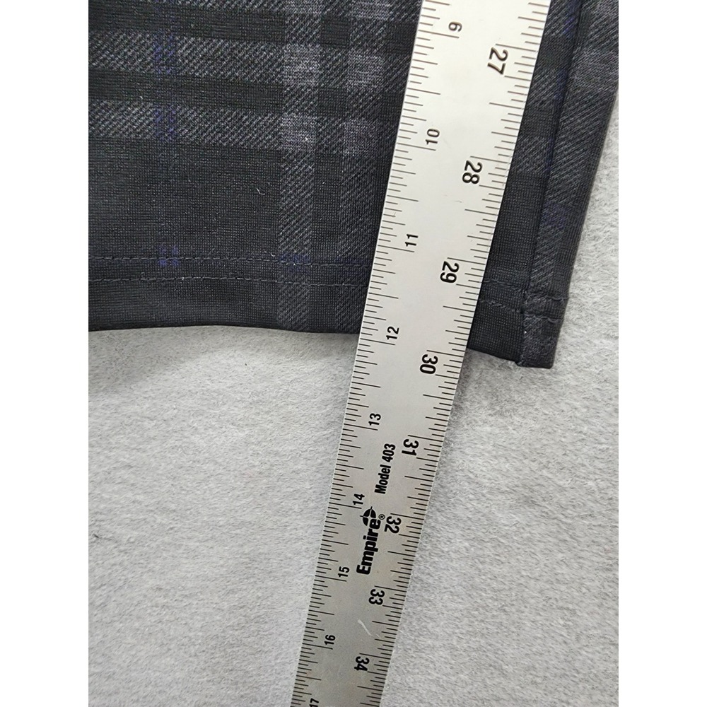 Simply Vera Vera Wang Skinny Plaid Pants Womens L Grey Black Checkered Trousers - Picture 10 of 11